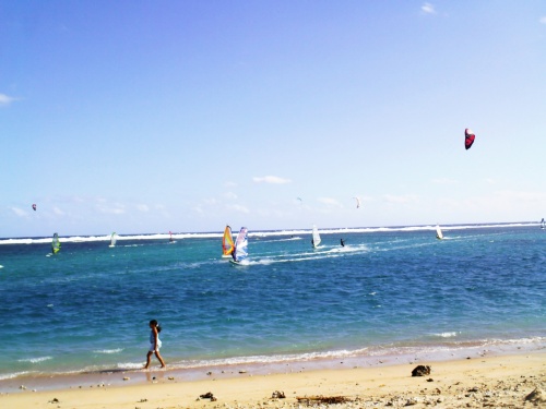 Kitesurf et planche à voile
