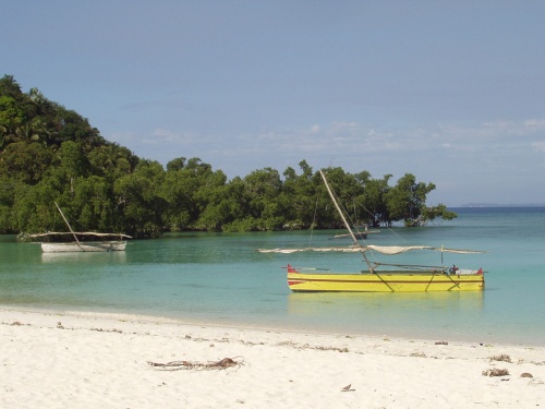 Une plage à Nosy Iranja