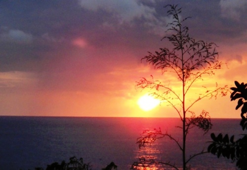 Coucher de soleil à F en F