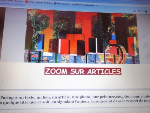 Blog zoom sur articles copié- collé par Nina