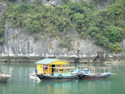 Détail de maison flottante