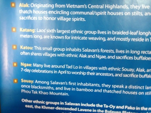 Ethnies du plateau de Boloven