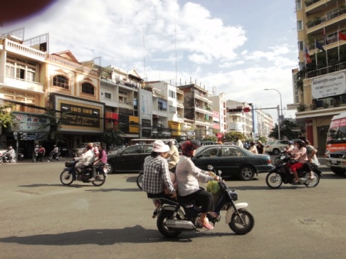 Une rue de Phnom Penh