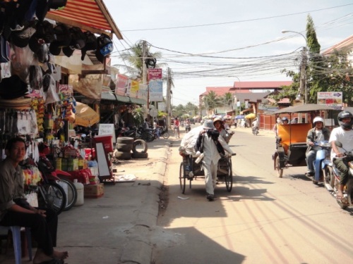 Une rue de Siem Reap