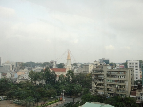 Une églisee décorée pour Noël