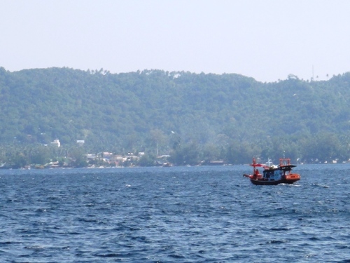 Barque colorée à Koh Tao