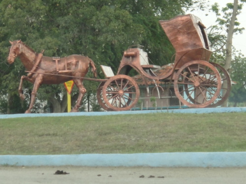 Monument sur la route de Santiago