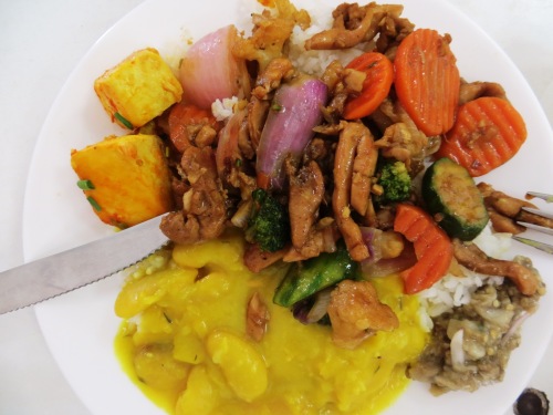 Shop suey poulet gros pois etc... 