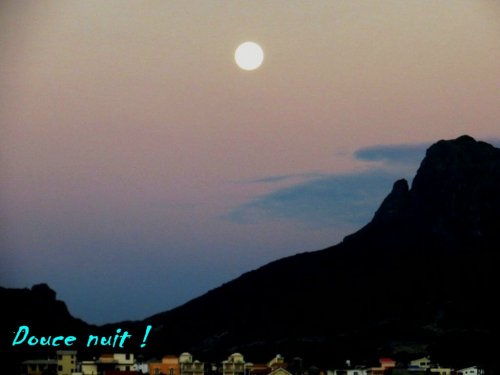 Lune pleine dans jour qui meurt !