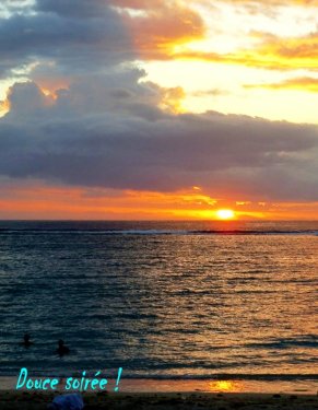 Coucher de soleil...tropical !