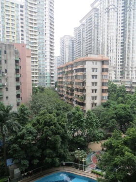 Vue du 6e étage de l'hôtel