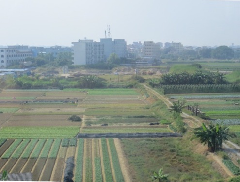 Entre Guangzhou et Shenzhen par le train rapide.