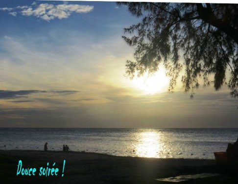 Premier coucher de soleil visible, depuis 8 jours de pluies - soleil !