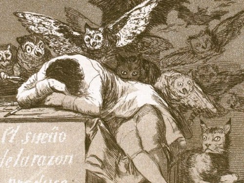 Le sommeil de la raison engendre des monstres -Goya