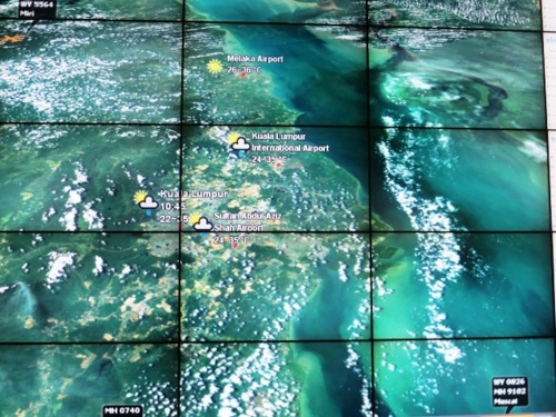 Photo satellite à cet instant, de Kuala Lumpur Intrenational Airport (Malaisie)