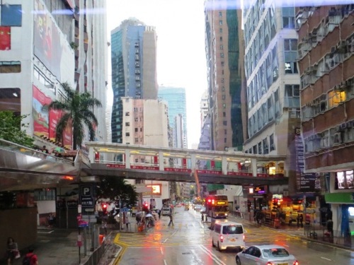 Hong kong sous la pluie 