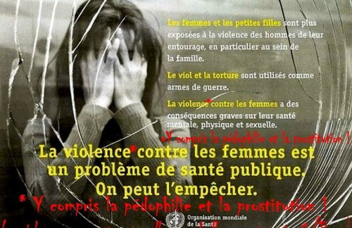 Affiche de l'OMS trafiquée par Tingy!