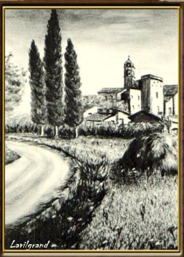 Eté brûlant (Fusain)