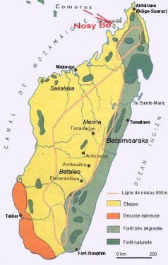 carte de Madagascar
